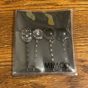 Mimco Black and Silver Gothic Hair Pins